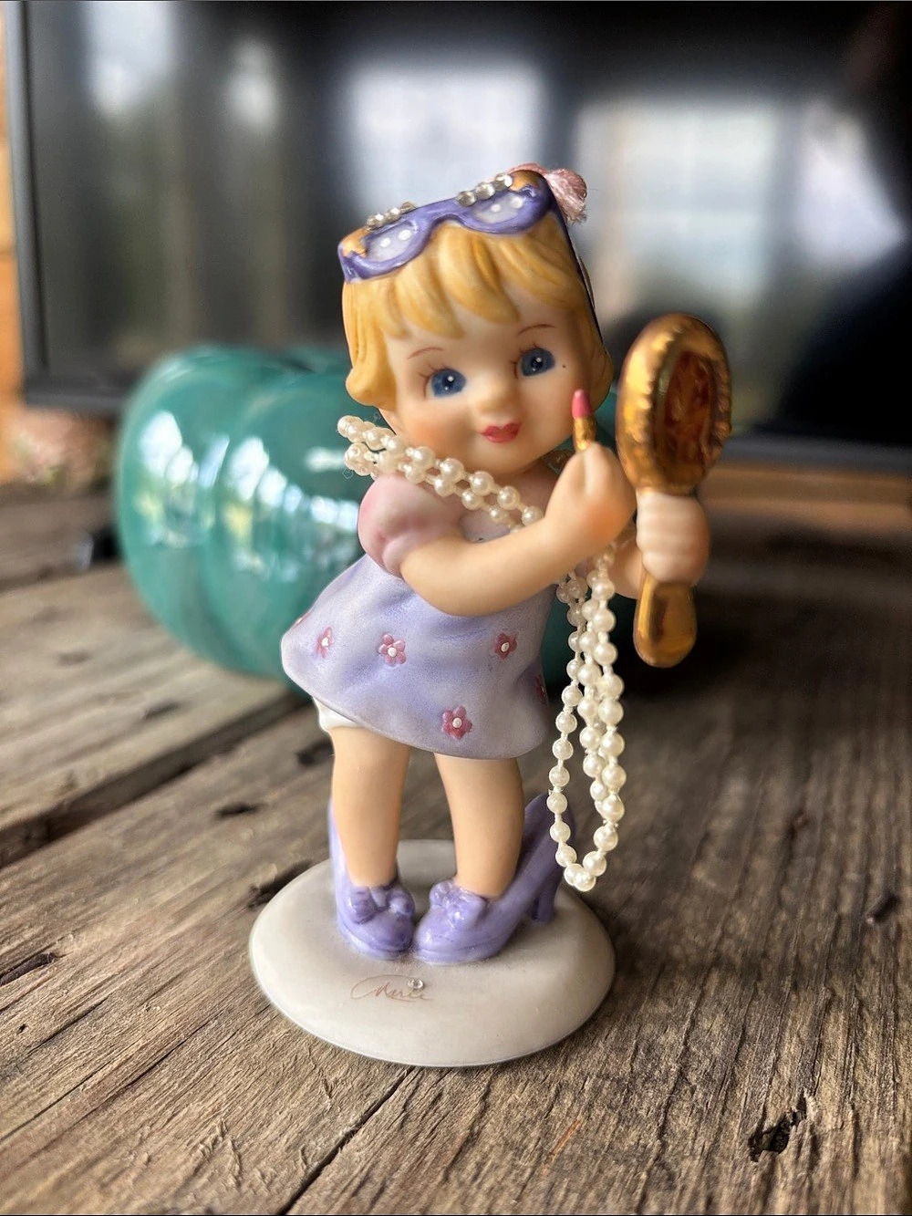 Little Miracles Your Style Makes Me Smile Purple Figurine Decor